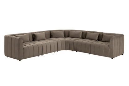 An Image of Essen Large Corner Sofa – Carbon