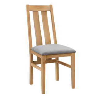 An Image of Cotswold Set of 2 Dining Chairs Light Oak