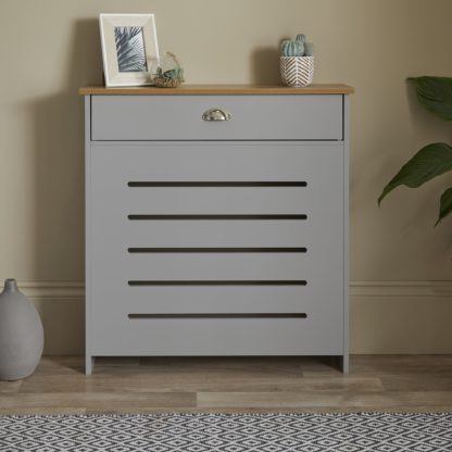 An Image of Banbury Mini Radiator Cover Grey