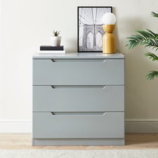 An Image of Larson 3 Drawer Chest Grey