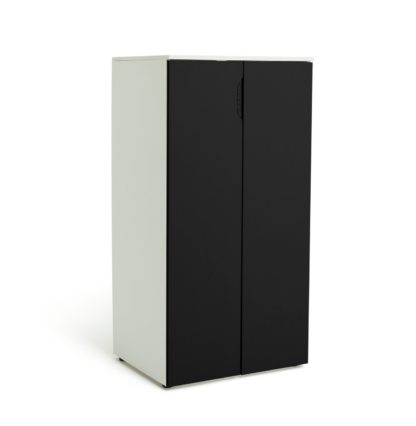 An Image of Habitat Kids Pod 2 Door Short Wardrobe - Blackboard