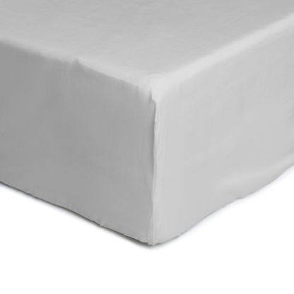 An Image of Habitat Anti-Microbial Grey Fitted Sheet - Super King Size