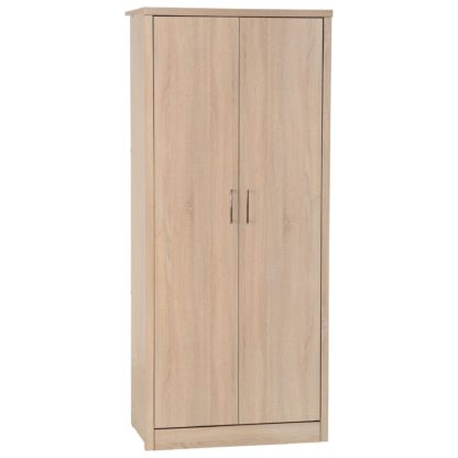 An Image of Lennon 2 Door Wardrobe Black