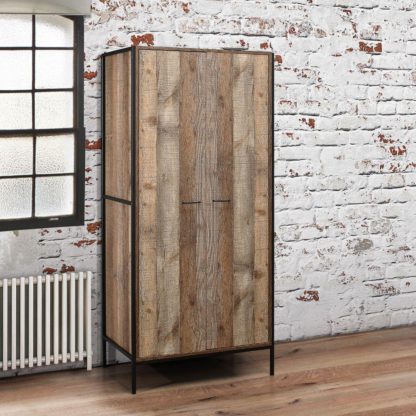 An Image of Urban Rustic 2 Door Wardrobe