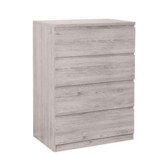 An Image of Jupiter Grey Oak 4 Drawer Chest