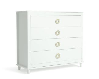 An Image of Habitat Bardot 4 Drawer Chest - White