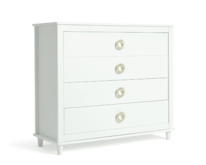 An Image of Habitat Bardot 4 Drawer Chest - White