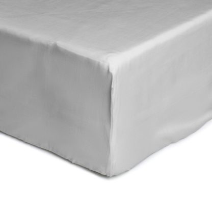 An Image of Habitat Anti-Microbial Grey Fitted Sheet - Super King Size