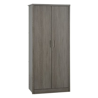 An Image of Lennon 2 Door Wardrobe Black