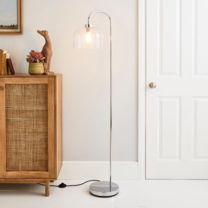 An Image of Palazzo Clear Floor Lamp Clear