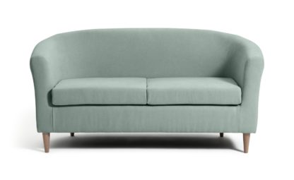 An Image of Habitat 2 Seater Fabric Tub Sofa - Duck Egg