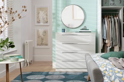 An Image of Habitat Munich 4 Drawer Chest - White