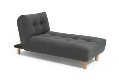 An Image of Habitat Kota Fabric Chaise Sofa - Grey