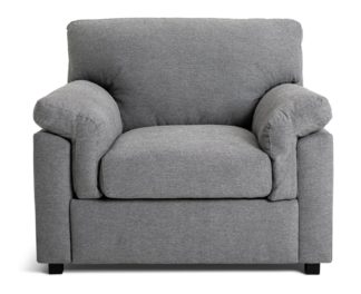 An Image of Habitat Florence Fabric Chair - Grey