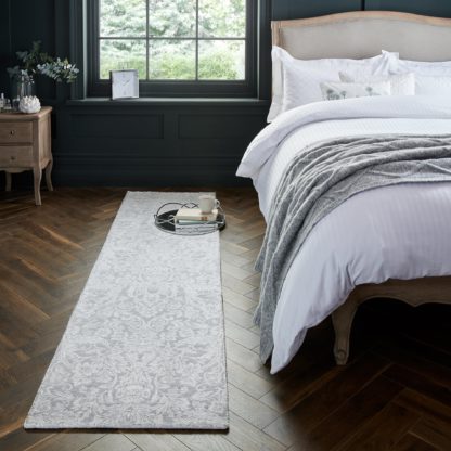 An Image of Dorma Winchester Chenille Runner Dorma Winchester Grey