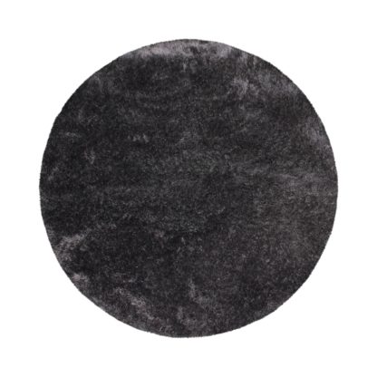 An Image of Indulgence Circle Shaggy Rug Natural