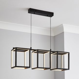 An Image of Depere 3 Light Black Ceiling Fitting Black