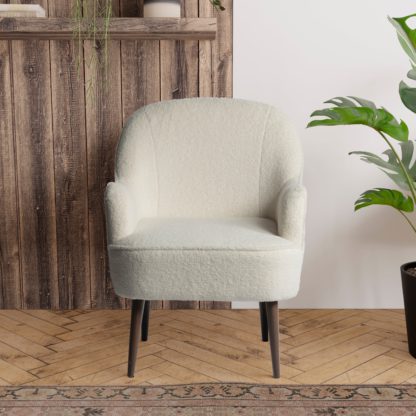 An Image of Bailey Sherpa Accent Chair Old Gold