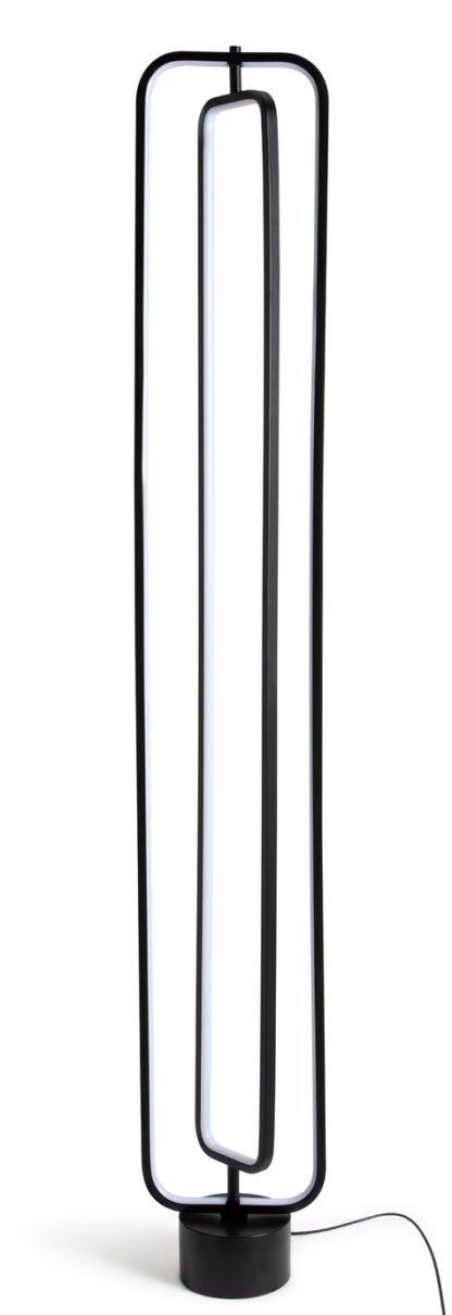 An Image of Habitat Sio LED Floor Lamp - Black