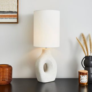 An Image of Dinah Table Lamp White White