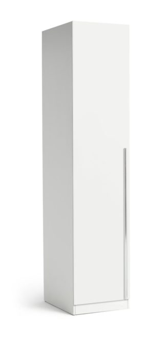 An Image of Habitat Munich 1 Door Wardrobe - White