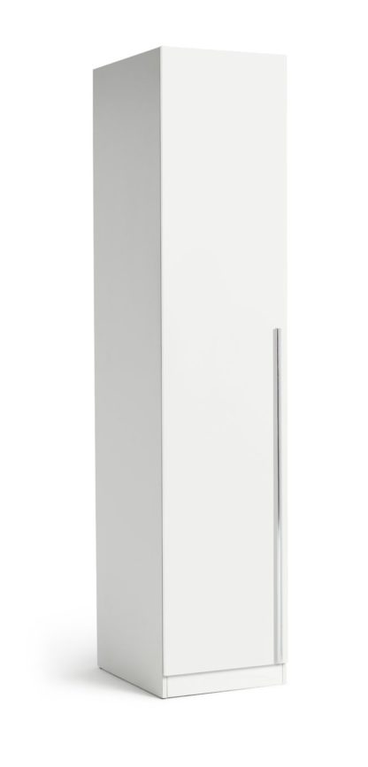 An Image of Habitat Munich 1 Door Wardrobe - White