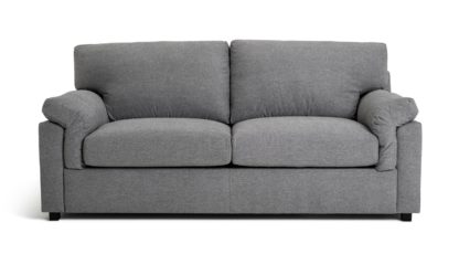 An Image of Habitat Florence 3 Seater Fabric Sofa - Grey