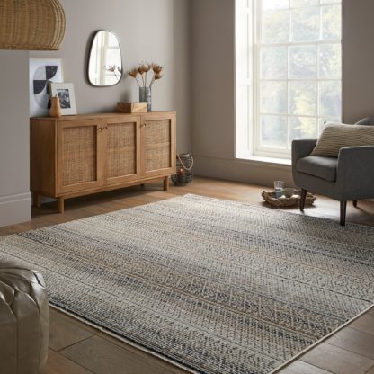 An Image of Parker Square Rug Parker Blue