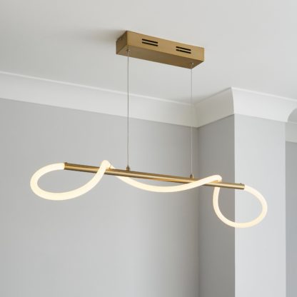 An Image of Flexi Integrated LED Ceiling Fitting Gold