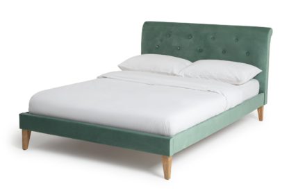 An Image of Habitat Anders Double Bed Frame - Green