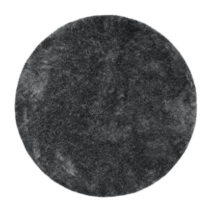 An Image of Indulgence Circle Shaggy Rug Natural