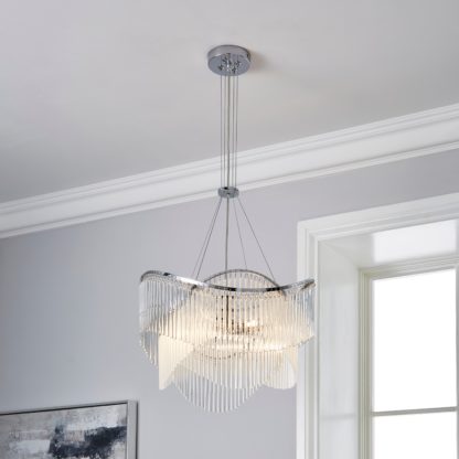 An Image of Isabella 3 Light Ceiling Fitting Chrome