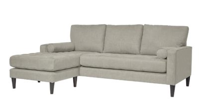 An Image of Habitat Hudson Reversible Fabric Chaise - Natural