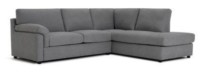 An Image of Habitat Florence Right Corner Fabric Sofa - Grey