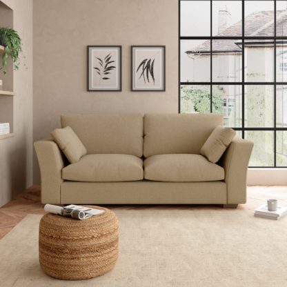 An Image of Blakeney Cosy Marl 3 Seater Sofa Cosy Marl Soft Granite