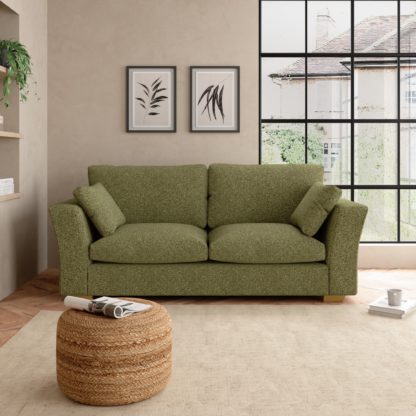 An Image of Blakeney Cosy Marl 3 Seater Sofa Cosy Marl Soft Granite