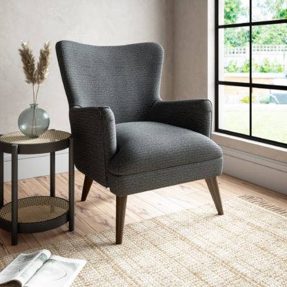 An Image of Marlow Textured Weave Armchair Textured Weave Graphite