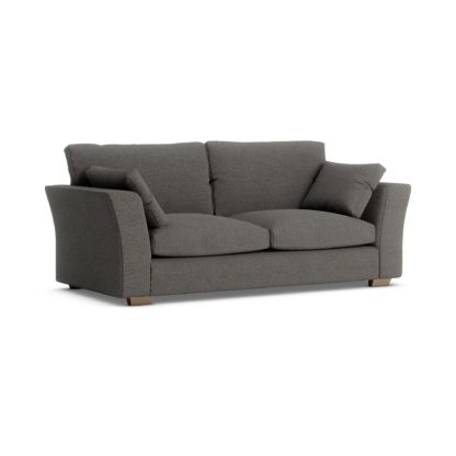 An Image of Blakeney Cosy Marl 3 Seater Sofa Cosy Marl Soft Granite