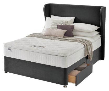 An Image of Silentnight 1000 Memory Superking 2 Drawer Divan Bed- Amber