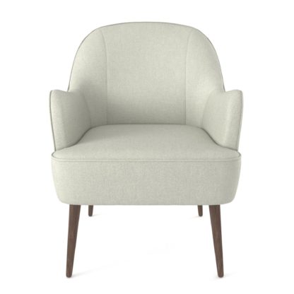 An Image of Bailey Brushed Plain Fabric Accent Chair Blue