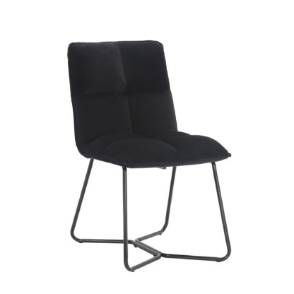 An Image of Logan Velvet Dining Chair Olive (Green)