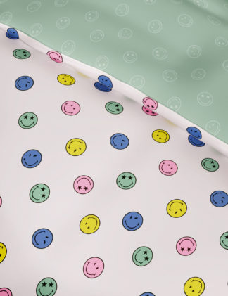 An Image of M&S SmileyWorld® Cotton Mix Bedding Set