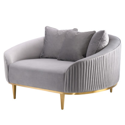 An Image of Ella Loveseat Dove Grey