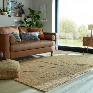 An Image of Jute Sunrise Rug Natural