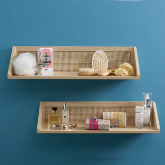 An Image of Palermo Set of 2 Shelves Natural