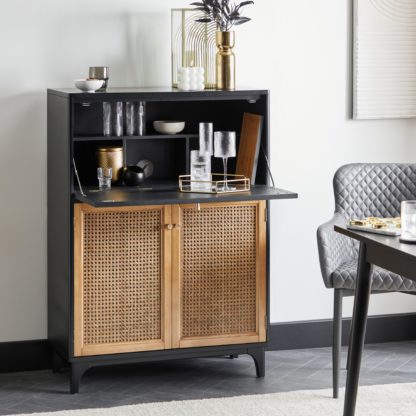 An Image of Franco Bureau Cabinet Black