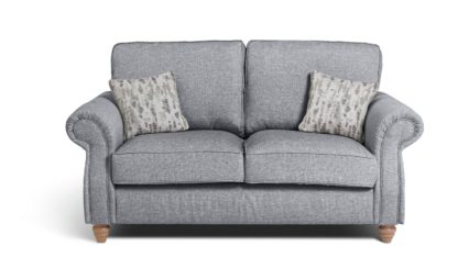 An Image of Habitat Wilfred 3 Seater Fabric Sofa - Charcoal