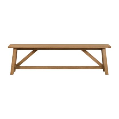 An Image of Maddox Trestle Bench Natural