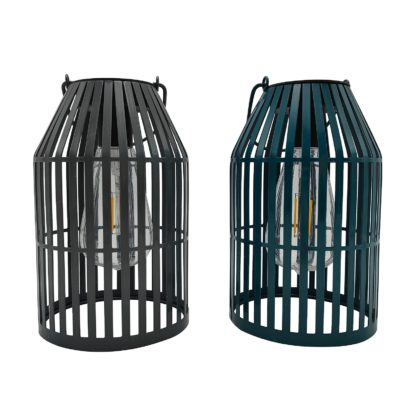 An Image of Homebase Edit Solar Solar Metal Lantern