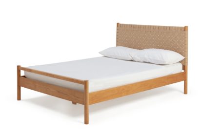 An Image of Habitat Anto Double Bed Frame - Natural